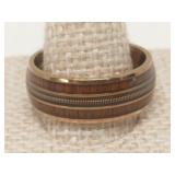 Guitar String Wedding Band, size 9