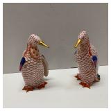 Two Herend Porcelain Figurines ( Broken Wings)
