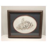 Susan Morrison framed wildlife art print