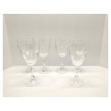 Group of crystal stemware glasses