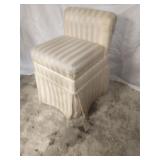 Vanity stool w/ in seat storage
