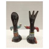 anthropomorphic fork & spoon salt/pepper shakers