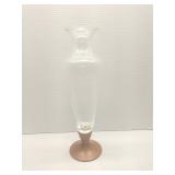 Glass trumpet-style decorative vase