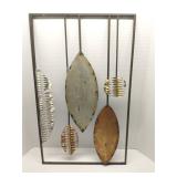 Abstract metal wall sculpture