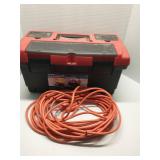 Toolbox and eztension cord