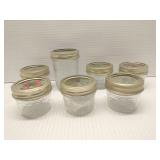 Group of small mason jars