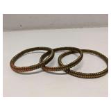 Set of 3 vintage brace bracelets