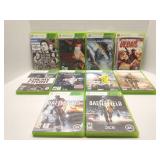 Group of Xbox 360 video games