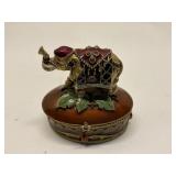 Rucinni Jeweled Elephant Trinket Box