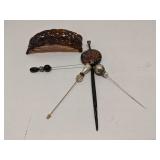 Group of vintage hair pins