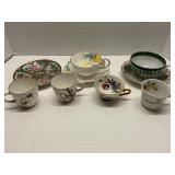 Group of Mini Tea Cups and Saucers