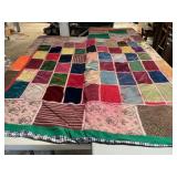 Vintage Quilt Handcrafted Machine Sewn Patch Work