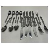 36 Pieces Group of mixed Pattern of Flatware