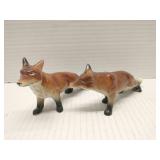 Relco red fox salt and pepper shakers 1950s