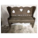 32'' Rustis wood bench
