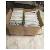 2 boxes of magazines