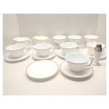 Hazel Atlas Moderntone Platonite milk glass dishes