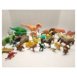 Group of toys, dinosaurs & animals