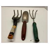 Lot of 3 Hand Gardening Tools