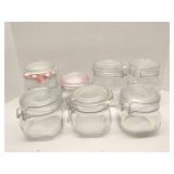 Italian Glass Canister/Lidded Jar Set