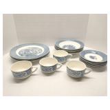 Currier & Ives 'The Old Grist Mill' dishes set