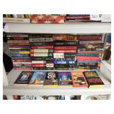 Group of papaerback books, all are fiction
