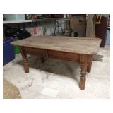 Rustic solid wood coffee table