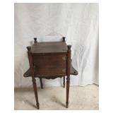Antique wooden smoking stand