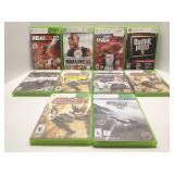 Group of Xbox 360 video games