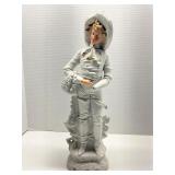 German Porcelain Figurine 18' Tall Missing Hand