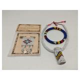 Group of handmade bead jewelry