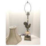 Dale Tiffany metal rooster table lamp