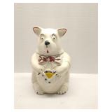 1940s McCoy Pottery Bear in Vest Cookie Jar