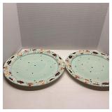 2 Large American Atelier Confections Ceramic