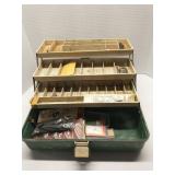 Vintage tacklebox and contents