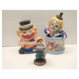 Group of clown figures
