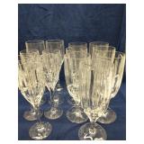 Group of Mikasa Uptown crystal glasses