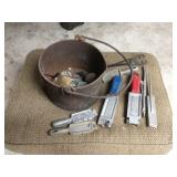 Cast iron melting pot w/ bullet or sinker molds