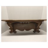 Vintage solid wood wall shelf
