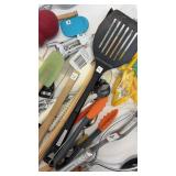 Various kitchen equipment supplies (many