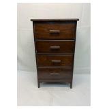 Side table with drawers 28.5in tall x 16.5in x