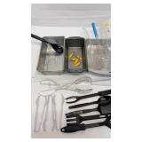 Assorted kitchen utensils