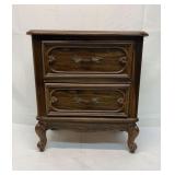 Side table with 2 drawers 24.5in tall by 22.5in