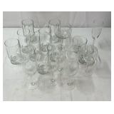 20 piece set of glassware.