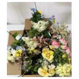 Large Box of Faux Flowers