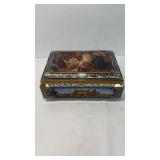 vintage 1992 E. Otto Schmidt metal biscuit tin
