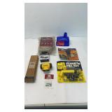 Assorted shop items.