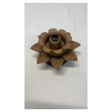 Vintage Mid Century Hawaiian Lotus Flower Carved