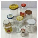 Vintage glass jars