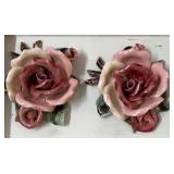 Set of Porcelain Roses